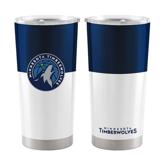 Minnesota Timberwolves 20 oz color block travel tumbler
