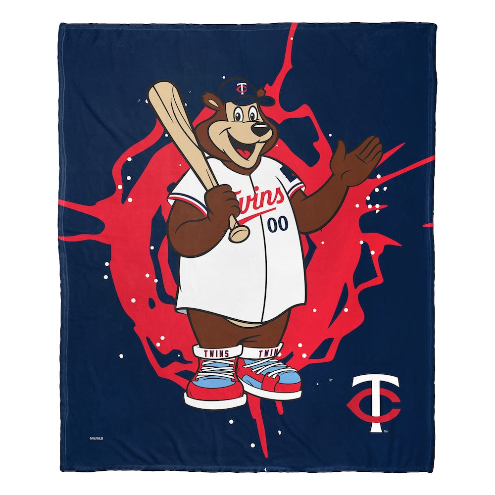 Minnesota Twins MASCOT silk touch throw blanket