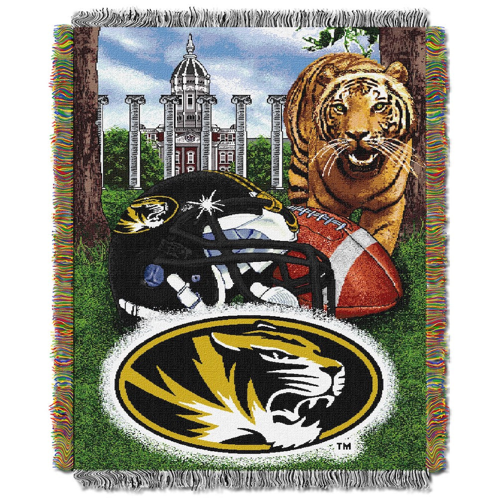 Missouri Tigers woven home field tapestry