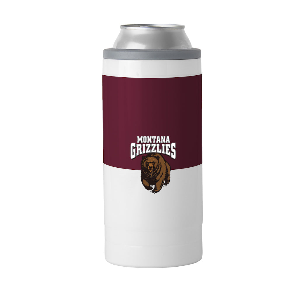 Montana Grizzlies colorblock slim can coolie