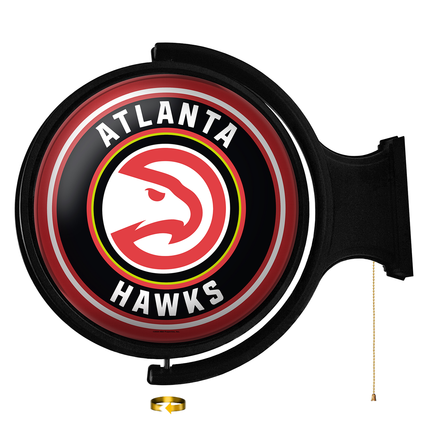 Atlanta Hawks Round Rotating Wall Sign