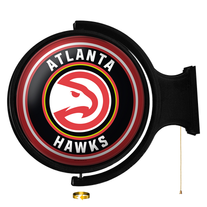 Atlanta Hawks Round Rotating Wall Sign