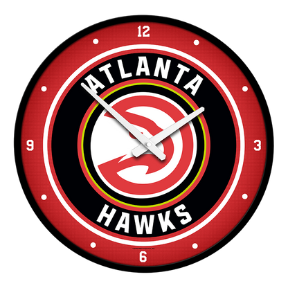 Atlanta Hawks Round Wall Clock