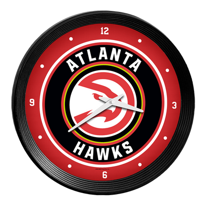 Atlanta Hawks Ribbed Wall Clock