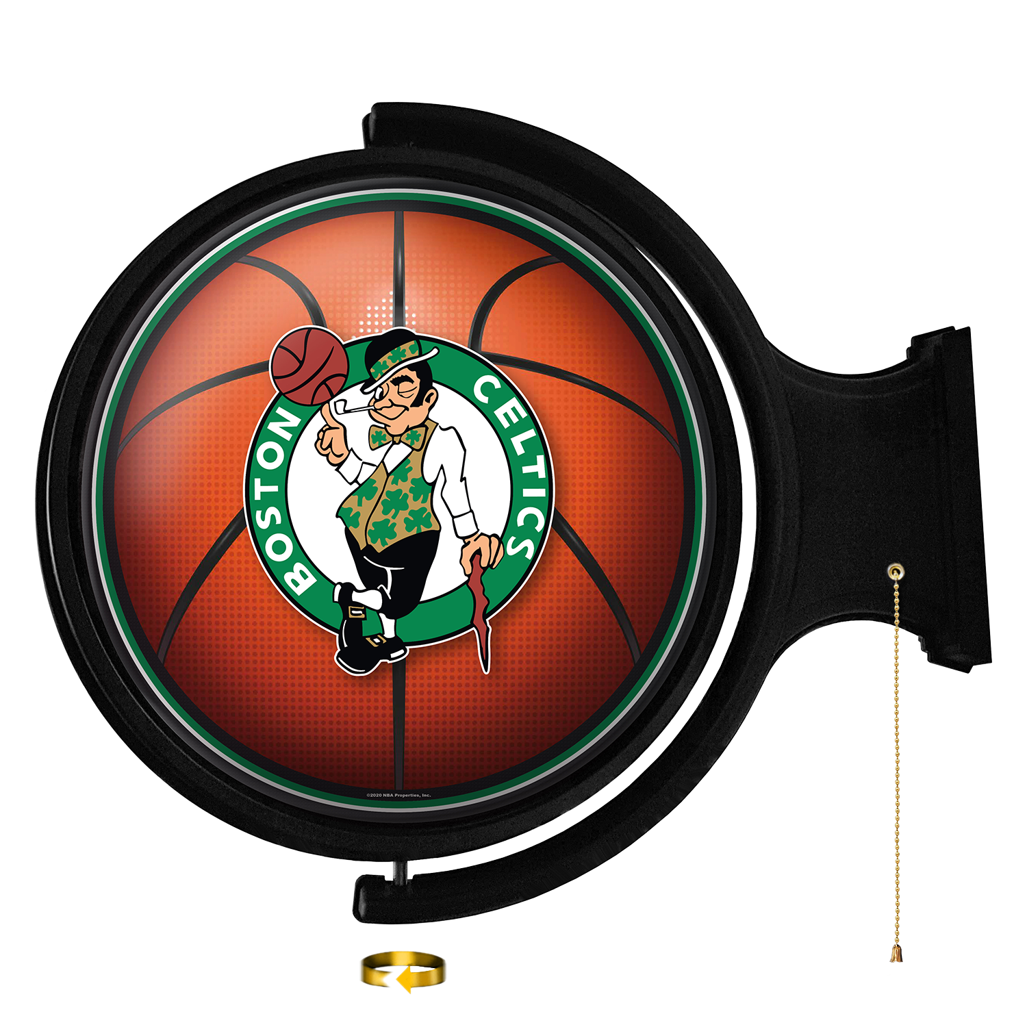 Boston Celtics Round Basketball Rotating Wall Sign