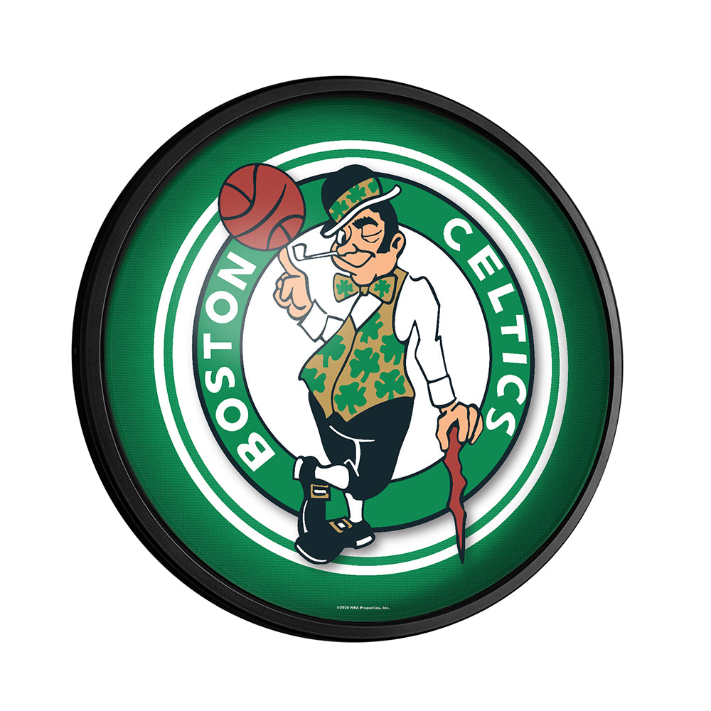 Boston Celtics Slimline Round Lighted Wall Sign
