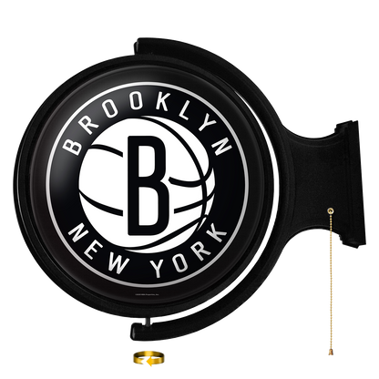 Brooklyn Nets Round Rotating Wall Sign