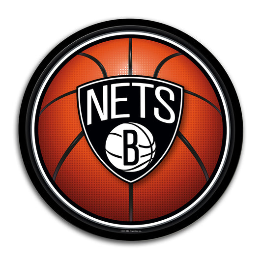 Brooklyn Nets Basketball Modern Disc Wall Sign