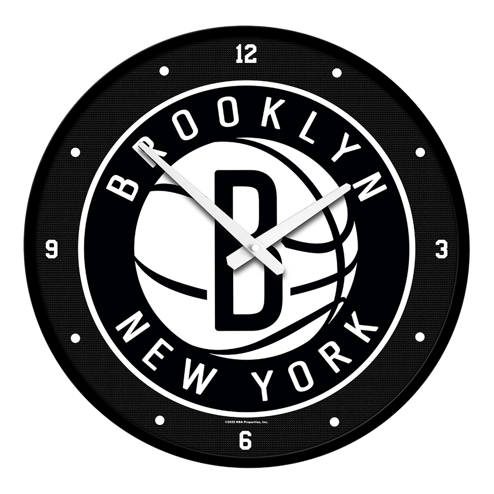 Brooklyn Nets Round Wall Clock