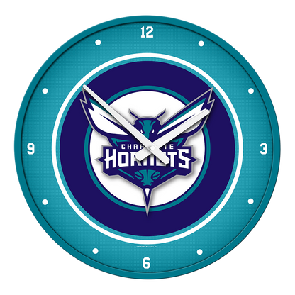 Charlotte Hornets Round Wall Clock