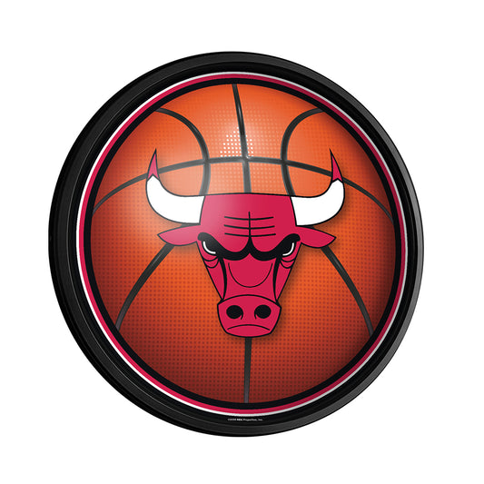 Chicago Bulls Basketball Slimline Round Lighted Wall Sign