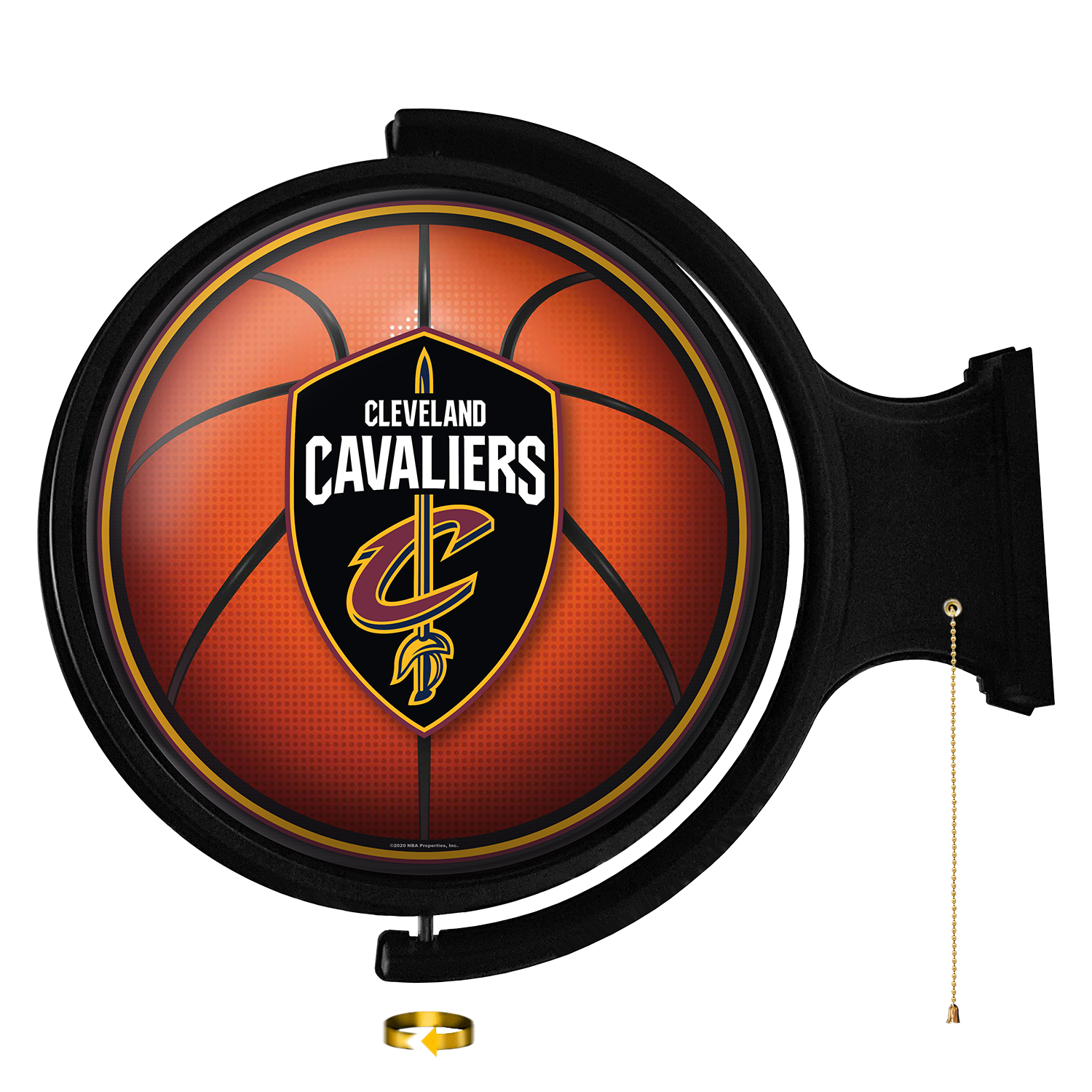 Cleveland Cavaliers Round Basketball Rotating Wall Sign
