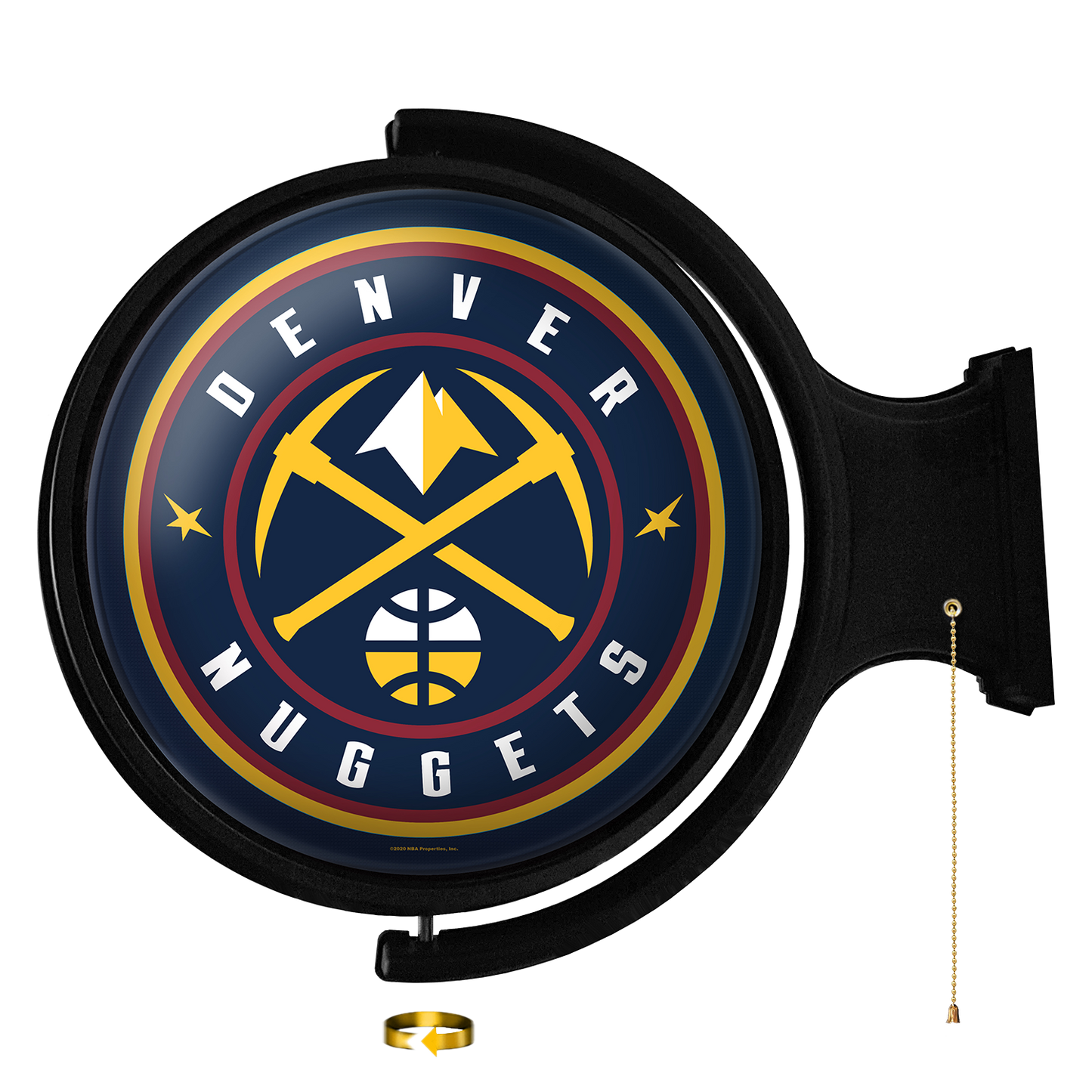 Denver Nuggets Round Rotating Wall Sign