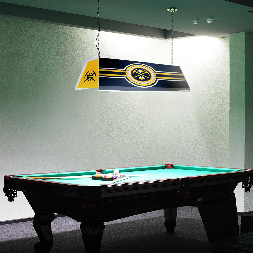 Denver Nuggets Edge Glow Pool Table Light Room View