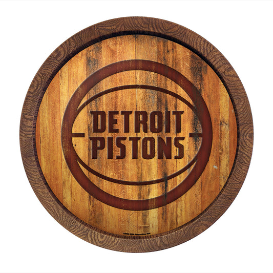 Detroit Pistons Branded Barrel Top Sign