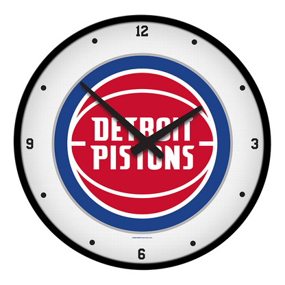 Detroit Pistons Round Wall Clock