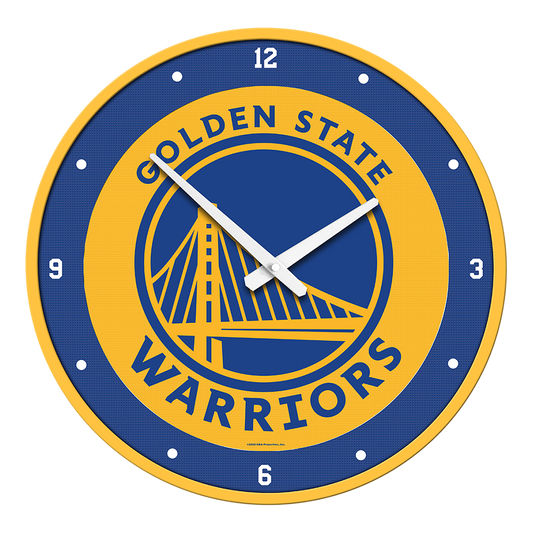 Golden State Warriors Round Wall Clock