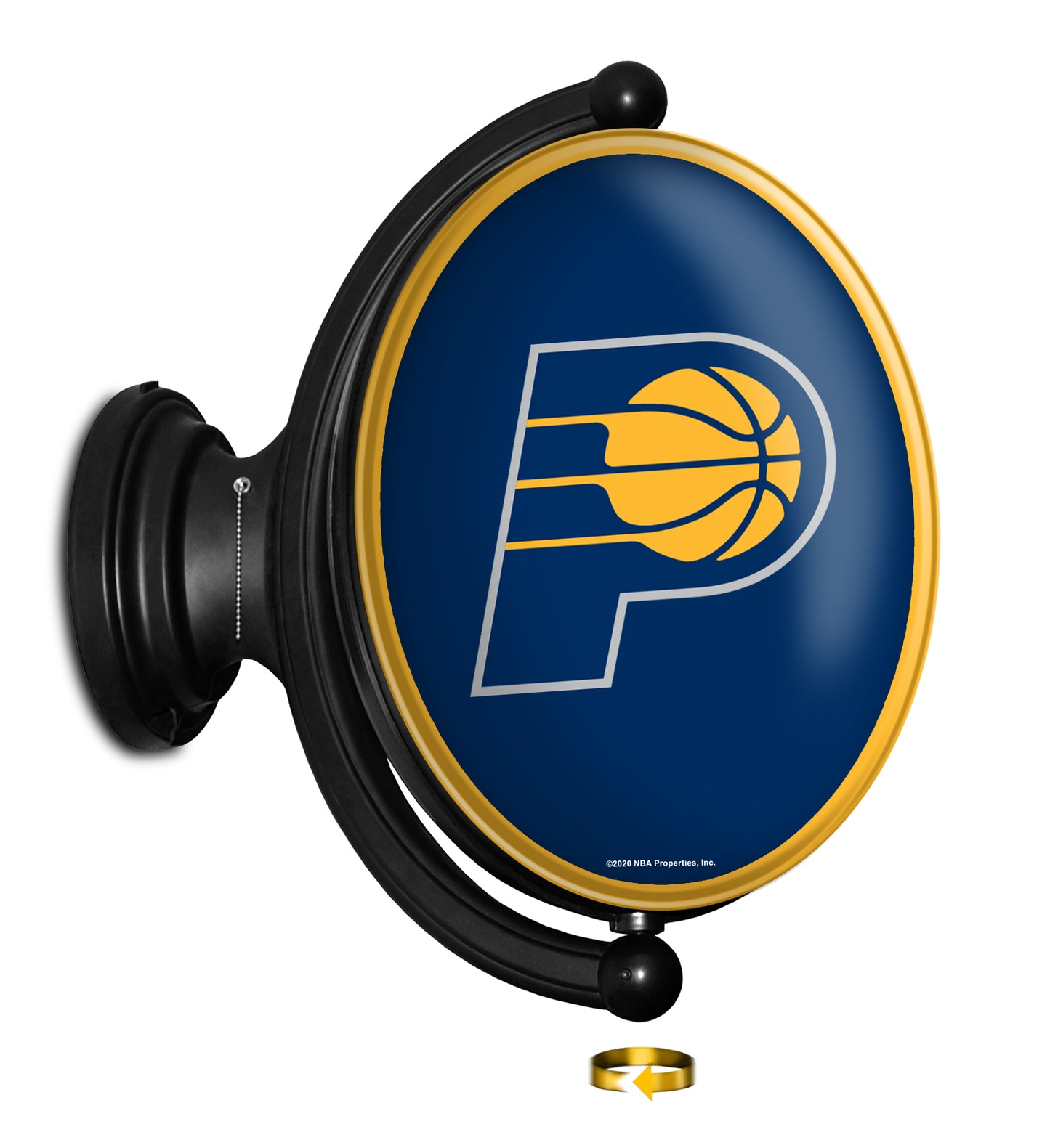 Indiana Pacers Oval Rotating Wall Sign