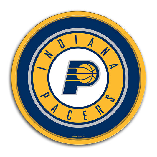 Indiana Pacers Modern Disc Wall Sign