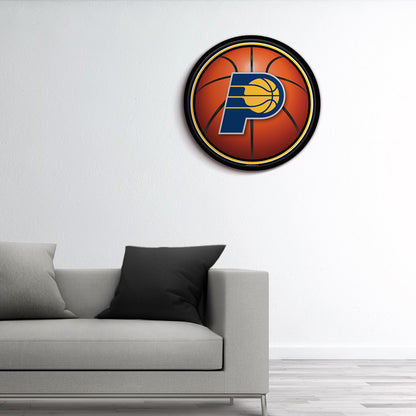 Indiana Pacers Basketball Modern Disc Wall Sign Room View