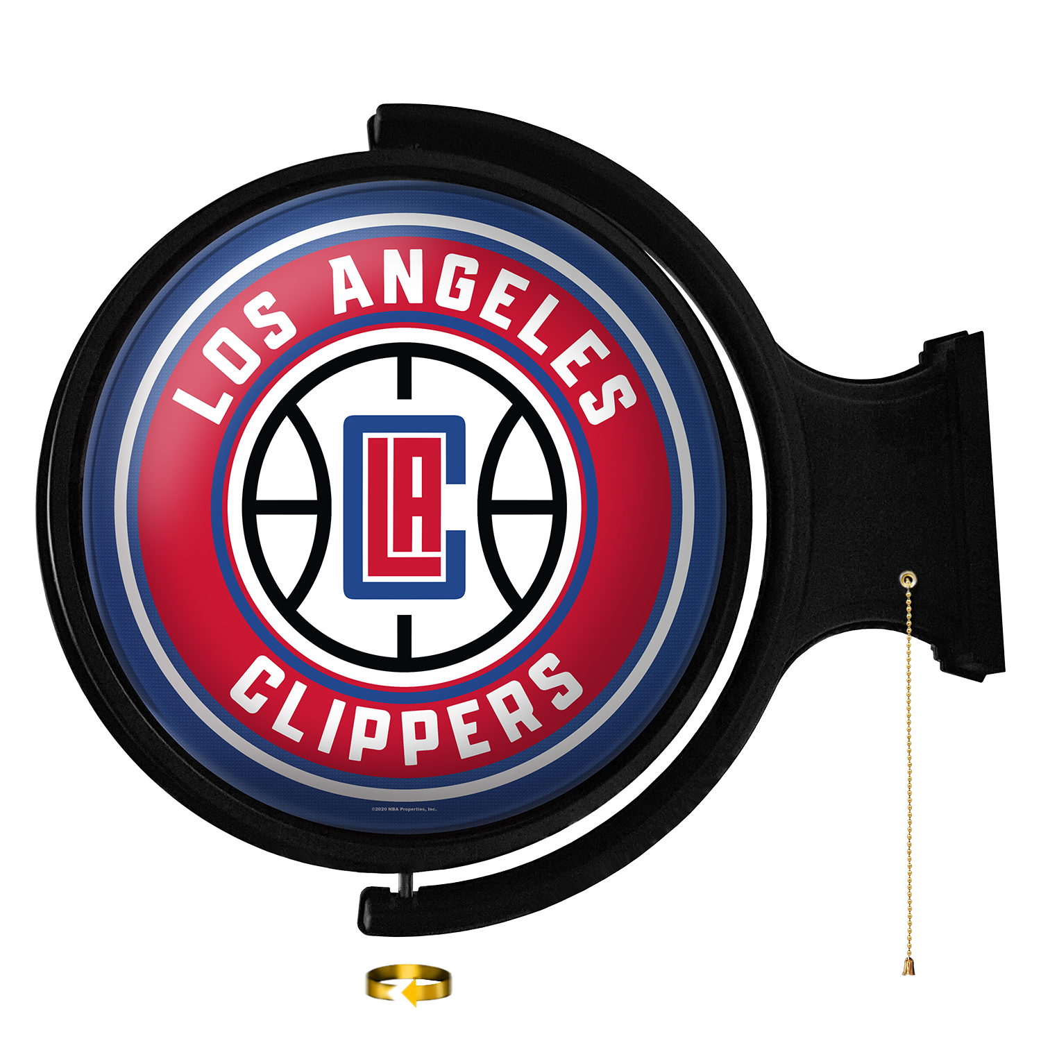 Los Angeles Clippers Round Rotating Wall Sign