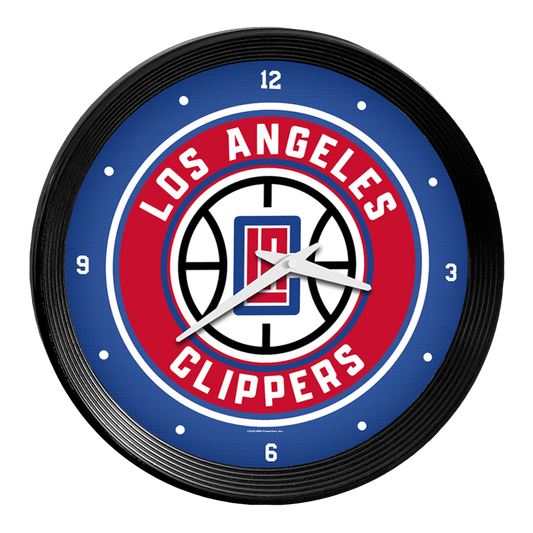 Los Angeles Clippers Ribbed Wall Clock