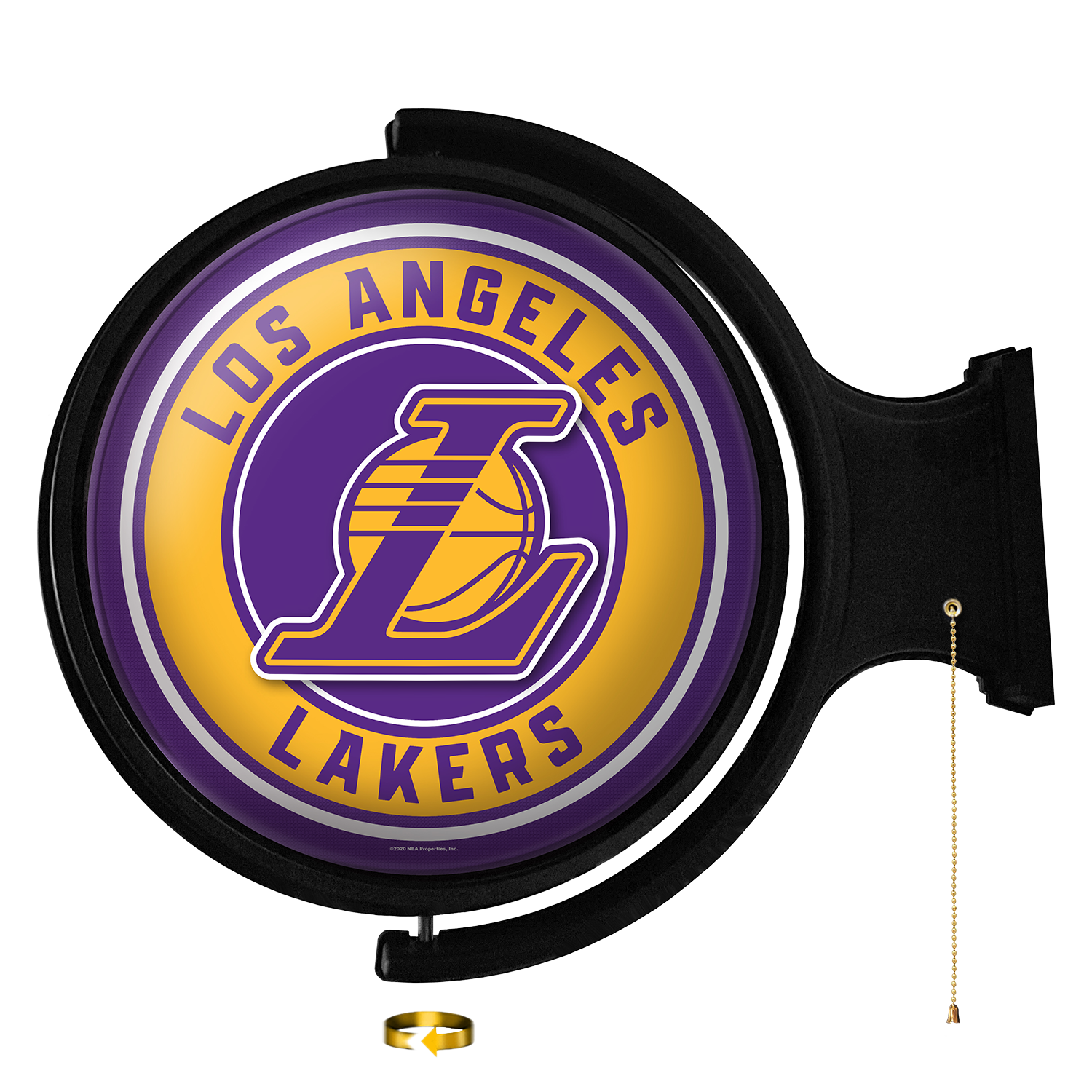 Los Angeles Lakers Round Rotating Wall Sign