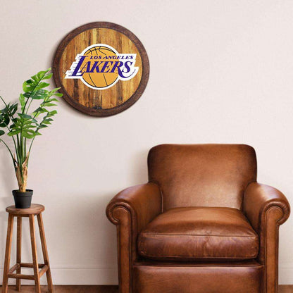 Los Angeles Lakers Barrel Top Sign Room View