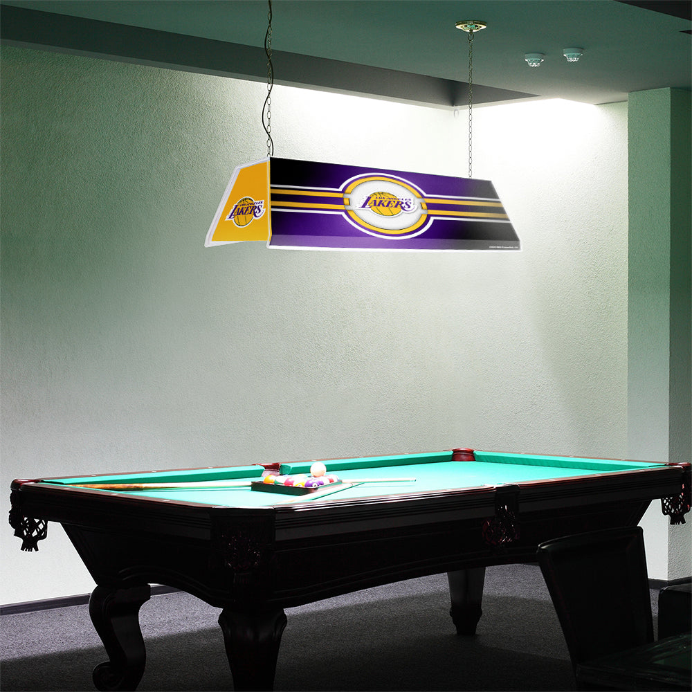Los Angeles Lakers Edge Glow Pool Table Light Room View