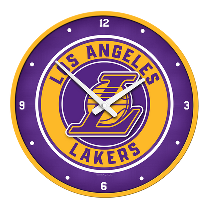 Los Angeles Lakers Round Wall Clock