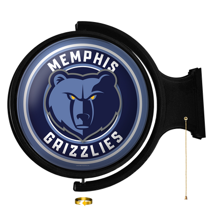 Memphis Grizzlies Round Rotating Wall Sign