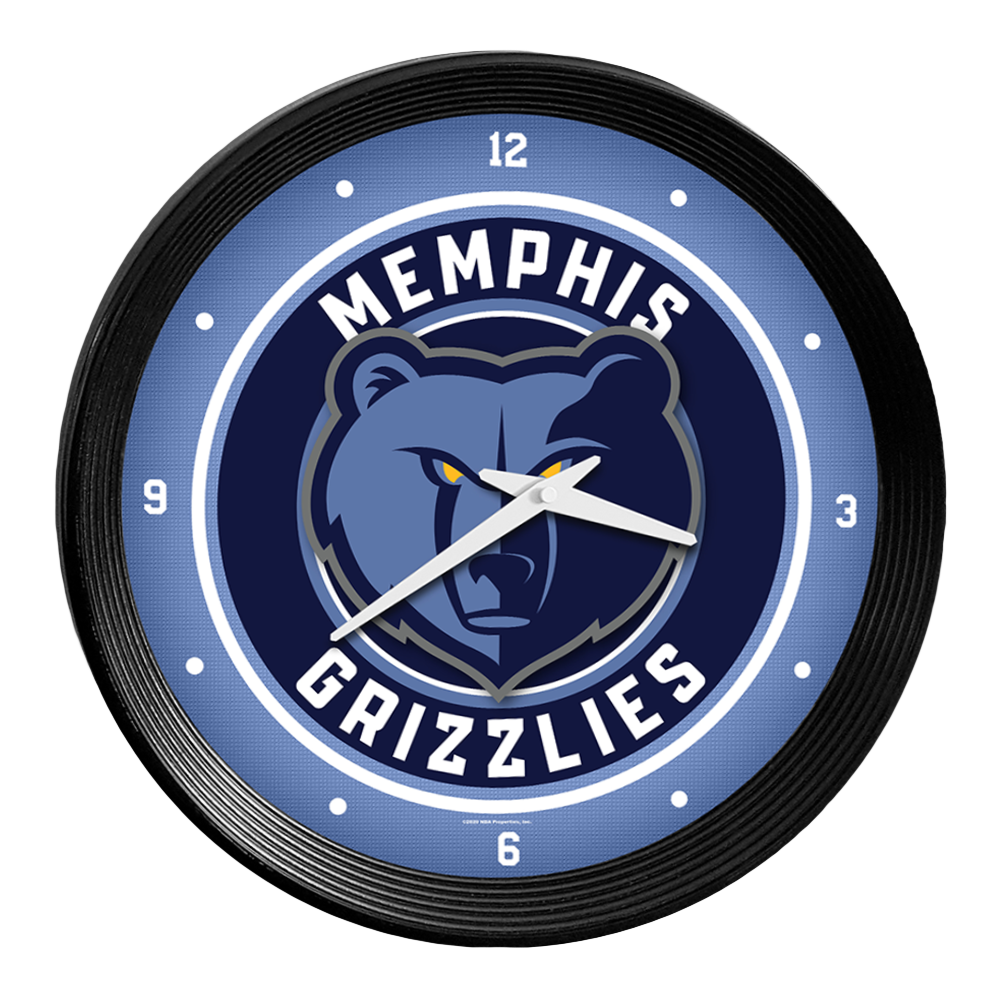 Memphis Grizzlies Ribbed Wall Clock
