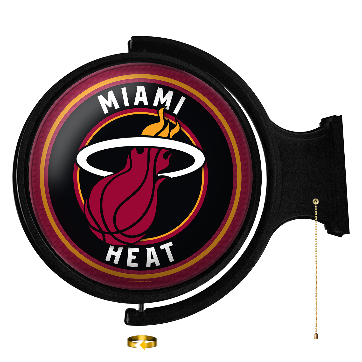 Miami Heat Round Rotating Wall Sign