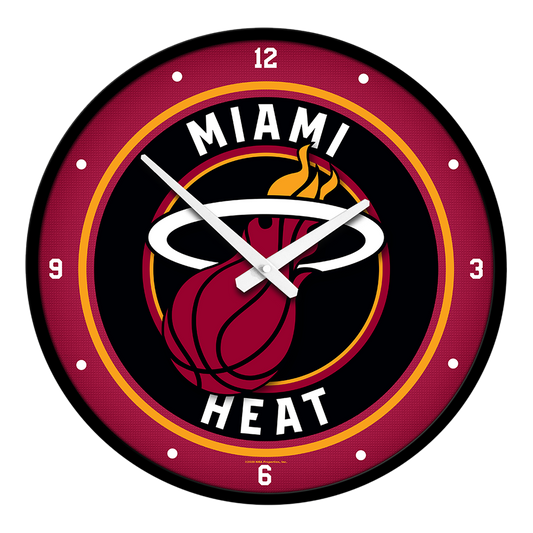 Miami Heat Round Wall Clock