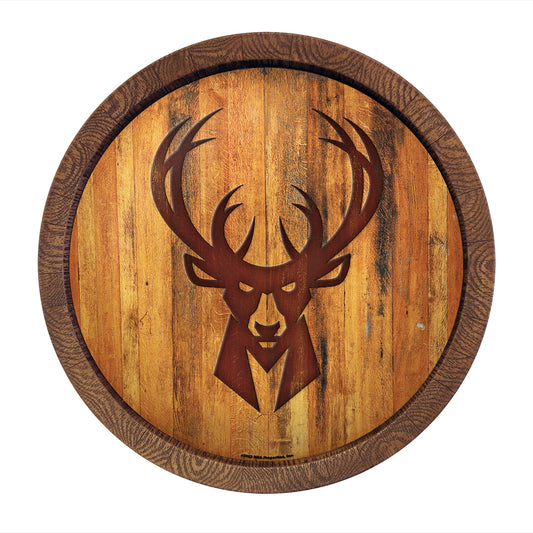 Milwaukee Bucks Branded Barrel Top Sign