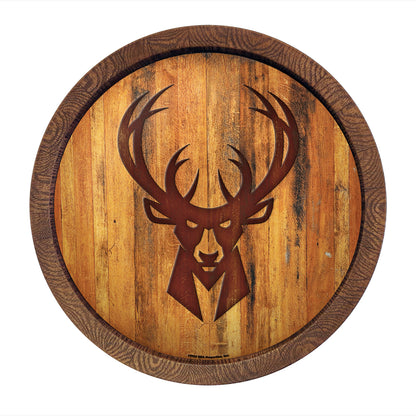 Milwaukee Bucks Branded Barrel Top Sign