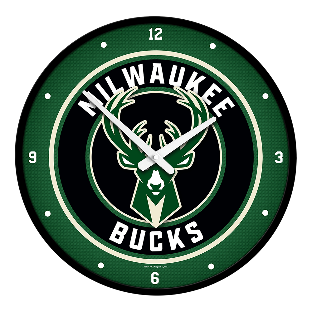 Milwaukee Bucks Round Wall Clock