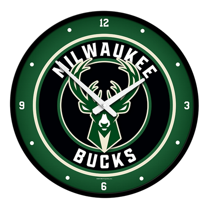 Milwaukee Bucks Round Wall Clock