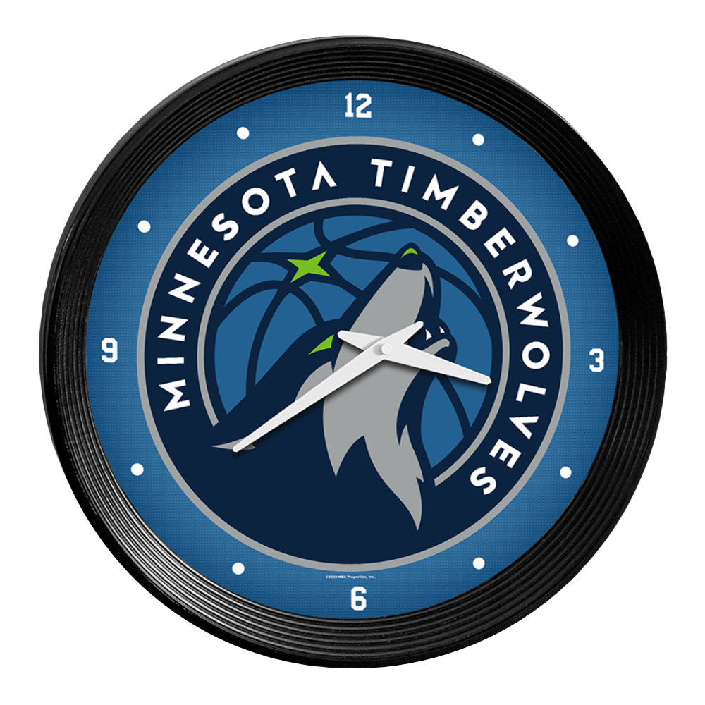 Minnesota Timberwolves Ribbed Wall Clock