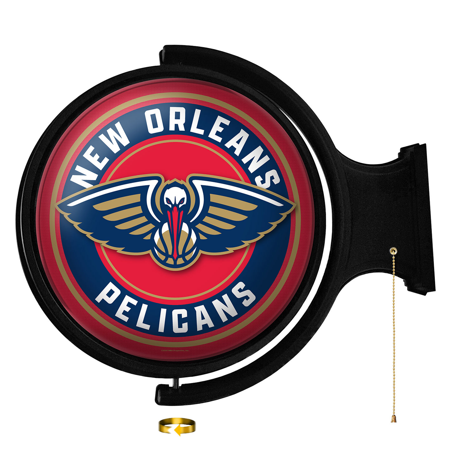 New Orleans Pelicans Round Rotating Wall Sign