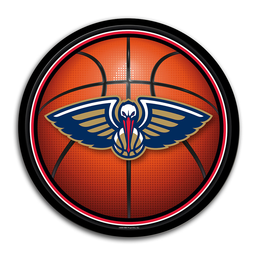 New Orleans Pelicans Basketball Modern Disc Wall Sign