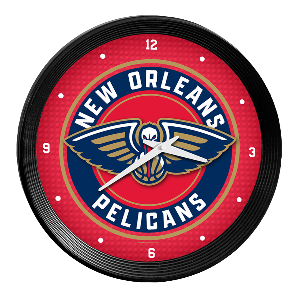 New Orleans Pelicans Ribbed Wall Clock