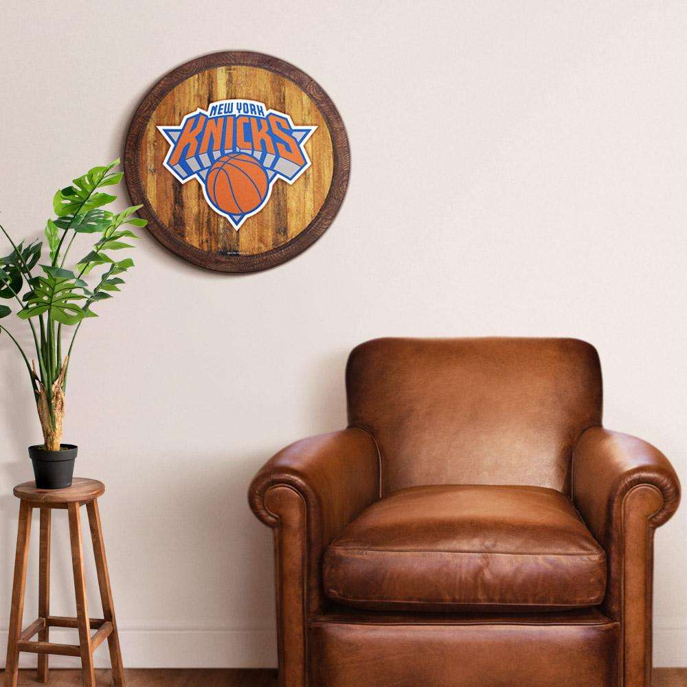 New York Knicks Barrel Top Sign Room View