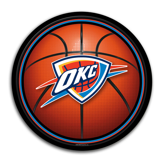 Oklahoma City Thunder Basketball Modern Disc Wall Sign