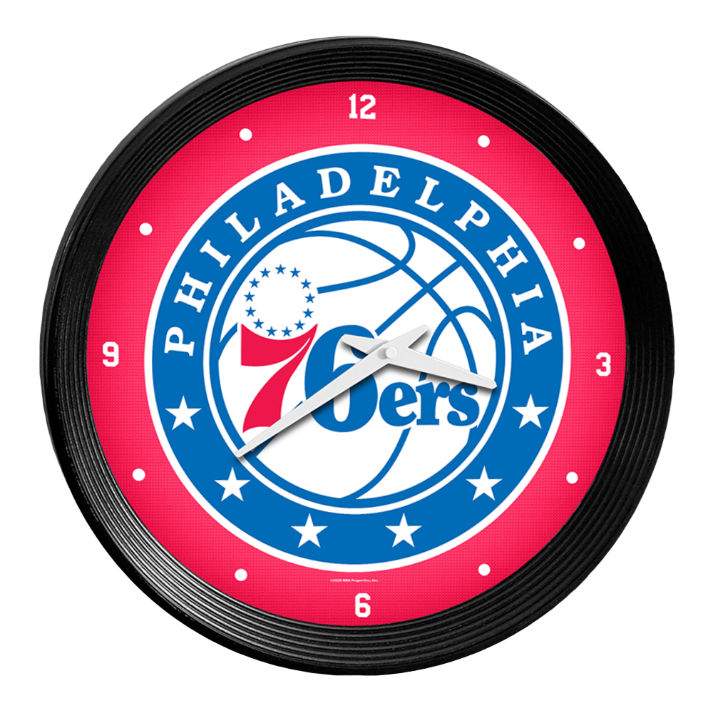 Philadelphia 76ers Ribbed Wall Clock