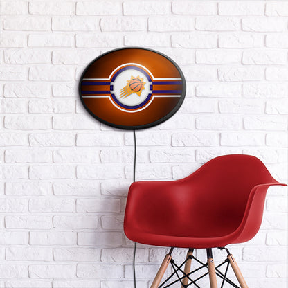 Phoenix Suns Slimline Oval Lighted Wall Sign Room View