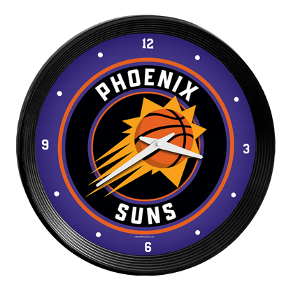 Phoenix Suns Ribbed Wall Clock