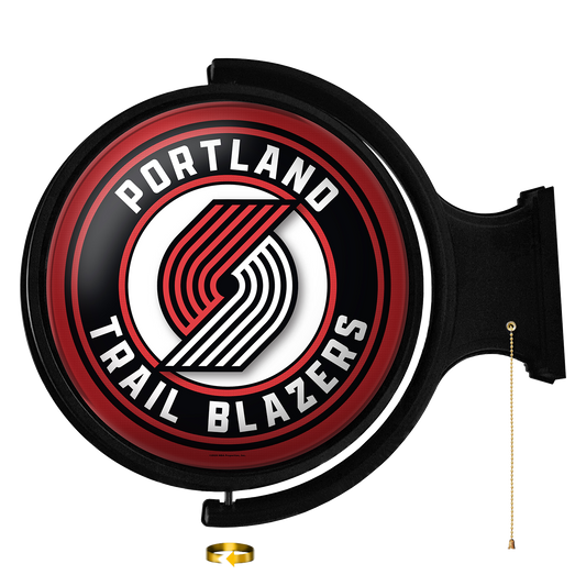 Portland Trail Blazers Round Rotating Wall Sign