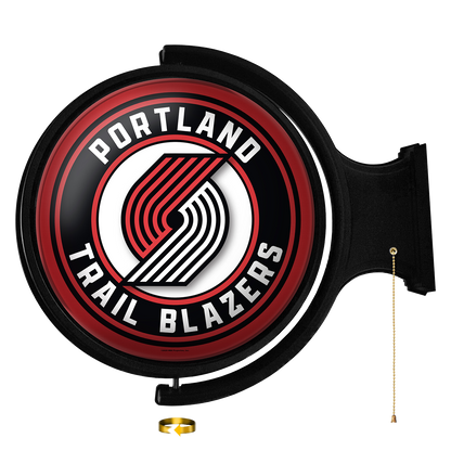 Portland Trail Blazers Round Rotating Wall Sign
