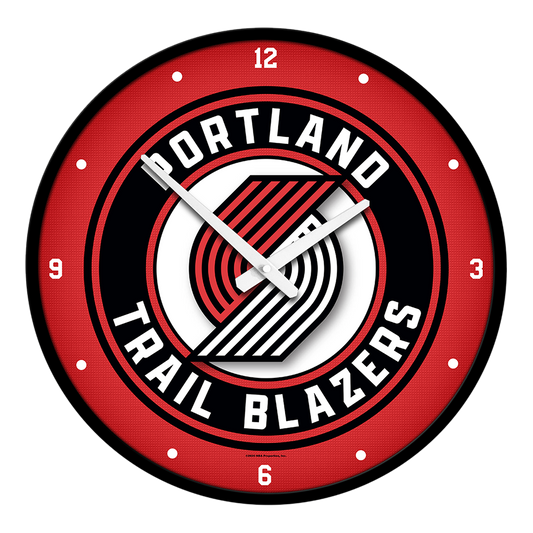 Portland Trail Blazers Round Wall Clock